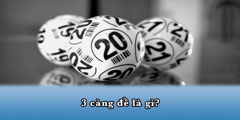 3 càng đề là gì?