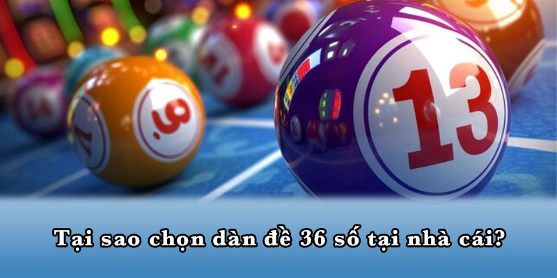 Tại sao chọn dàn đề 36 số tại nhà cái?